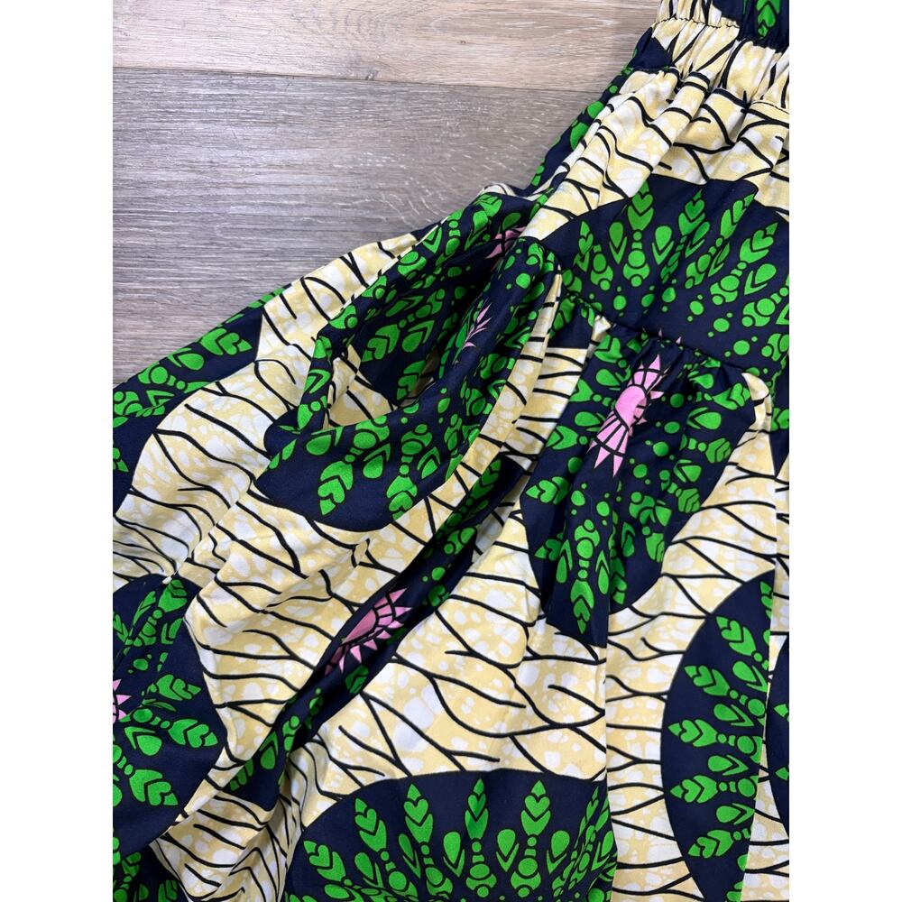 Verita African Print Midi Skirt Bohemian Festival Cottagecore Medium - Picture 7 of 7